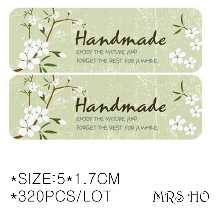 ο Etiquetas  ± 5 *  1.7cm  ΰ ũƮ   ƼĿ & ڵ ̵ & Ʈ 320pcs /  /New Etiquetas Gift Tags Wholesale 5*1.7cm Lovely Seal